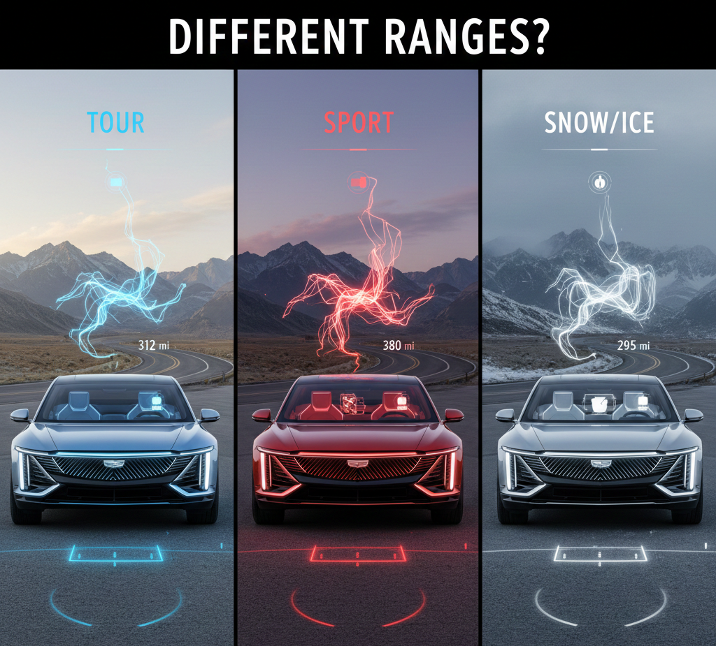Do Driving Modes in Cadillac Lyriq Impact Range & Battery Usage?