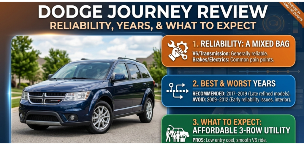 Dodge Journey Review: Reliability, Years, and What to Expect