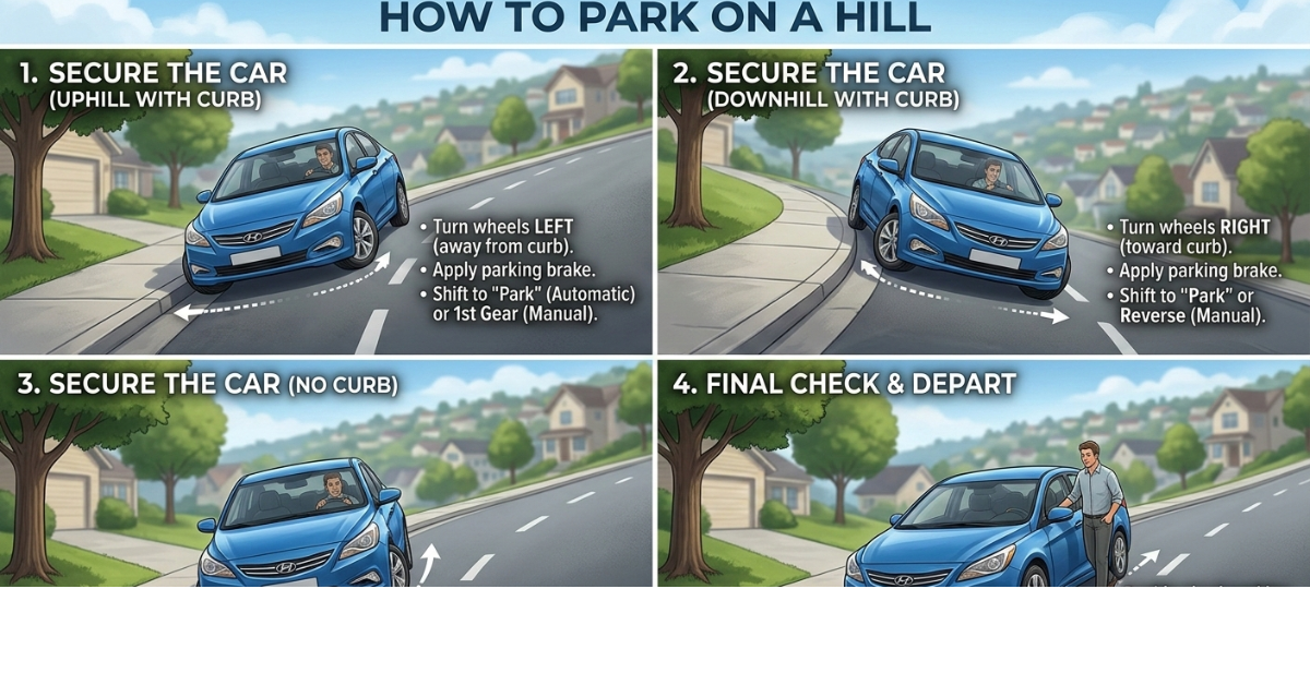 How to Park on a Hill Safely: Step-by-Step Guide